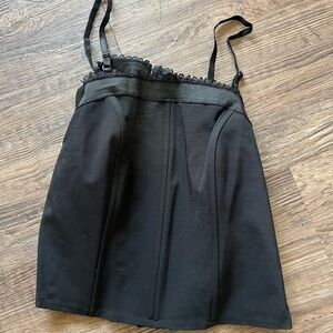 Georgette Elegant Black Bridal Women's Corset 36 Large